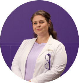 Woman portraying a doctor